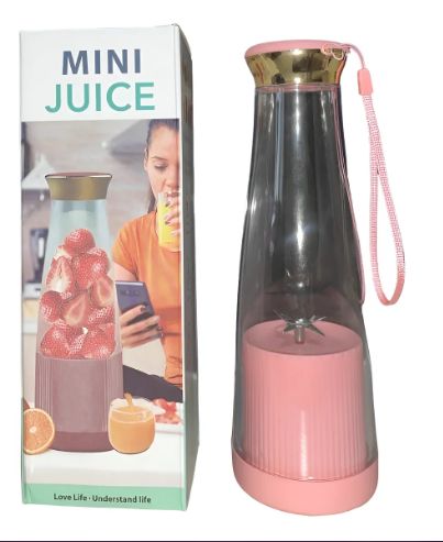 Mini Juguera Personal Batidora Portátil Inalámbrica Usb Rosa