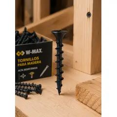 GENERICO - Tornillos Volcanita Madera Crs Negro 6x2 Pulgadas 1000 Unidades.