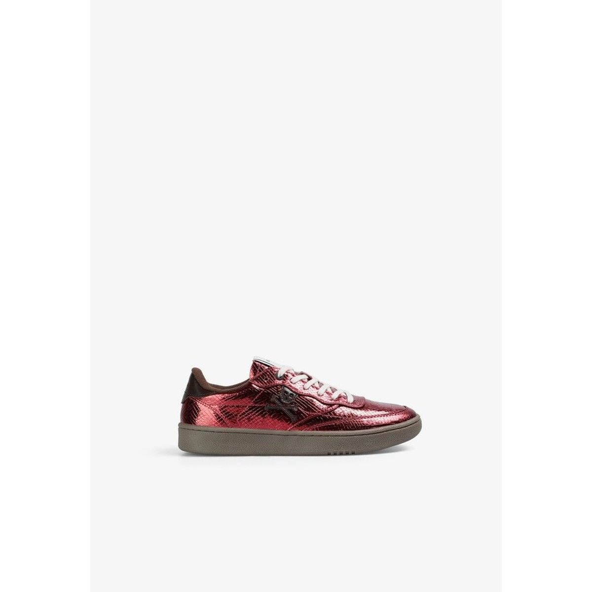 SCALPERS - SNEAKERS METALIZADAS TEXTURA SERPIENTE