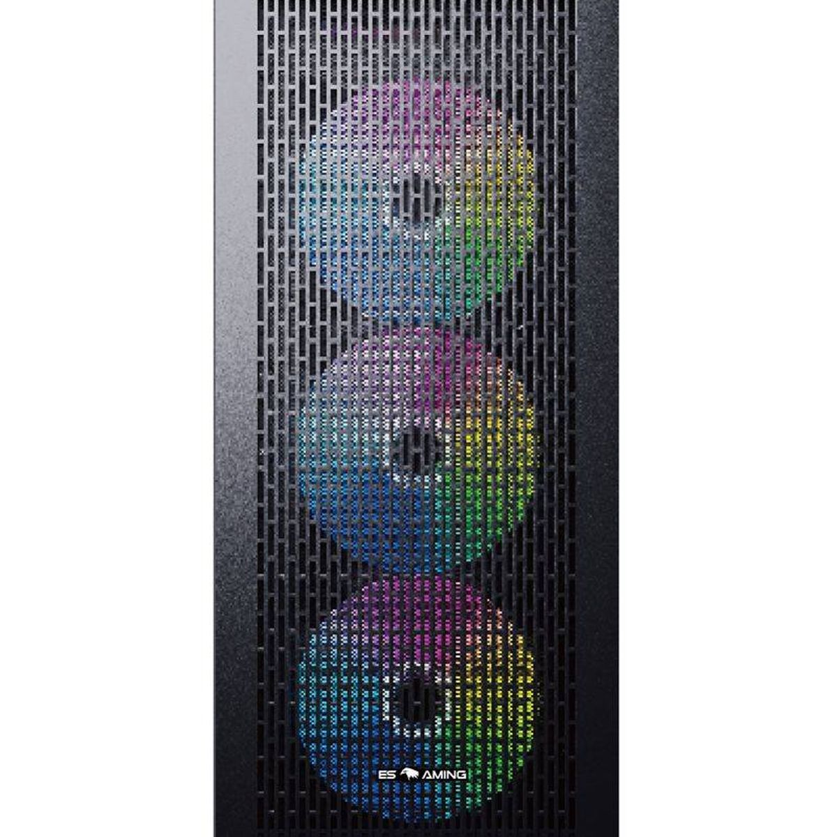 GENERICO - Gabinete Gamer Esgaming F22-BK, Mid Tower, 4 Ventiladores ARGB, ATX/ m-ATX, Negro