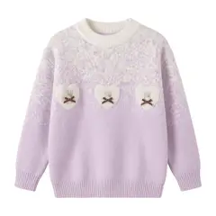 KIBOU - Suéter Niña Coquette Corazones Y Conejos Estilo Coreano