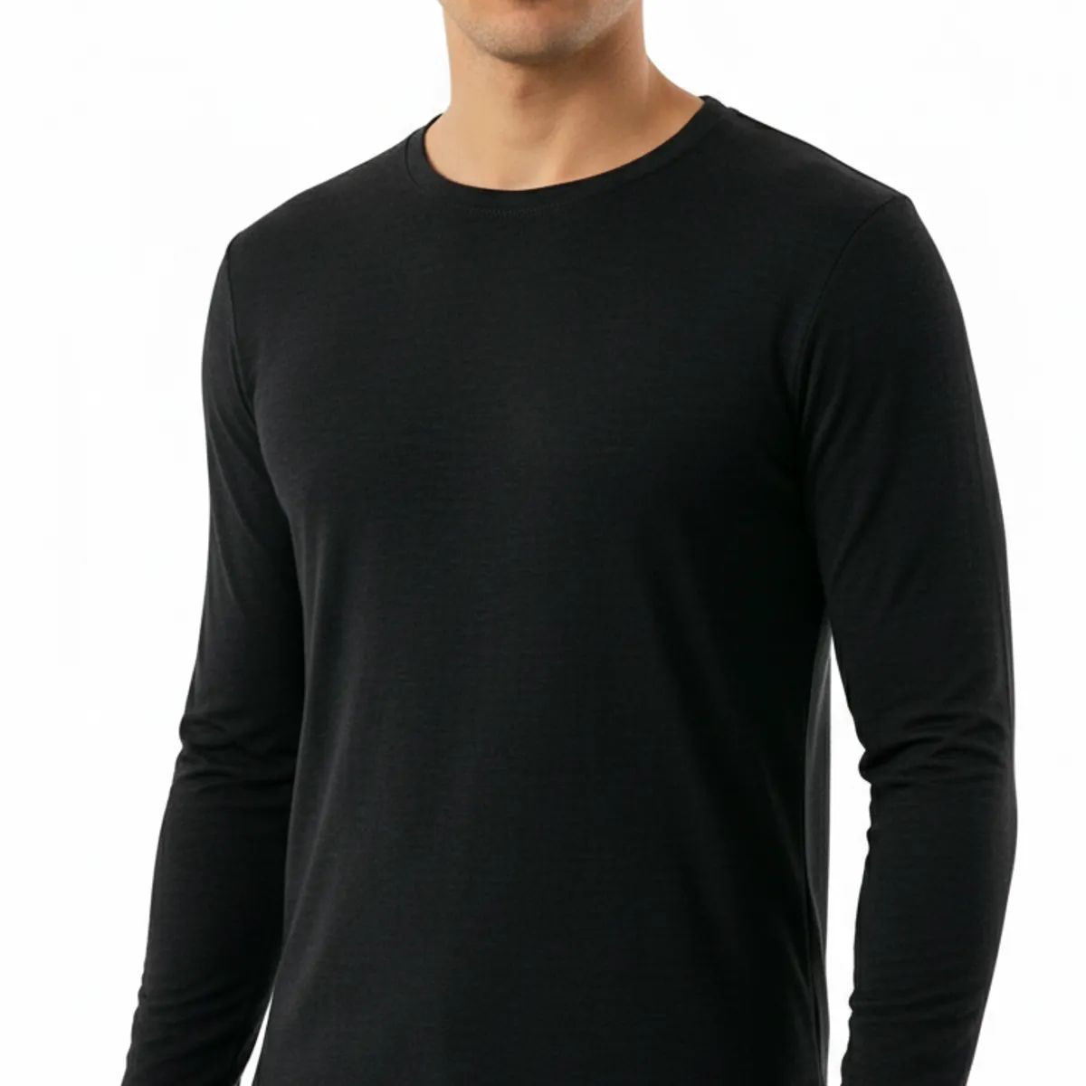 GARSIL - Polera De Cuello Redondo Para Hombre - Primera Capa - Fibra De Bambú