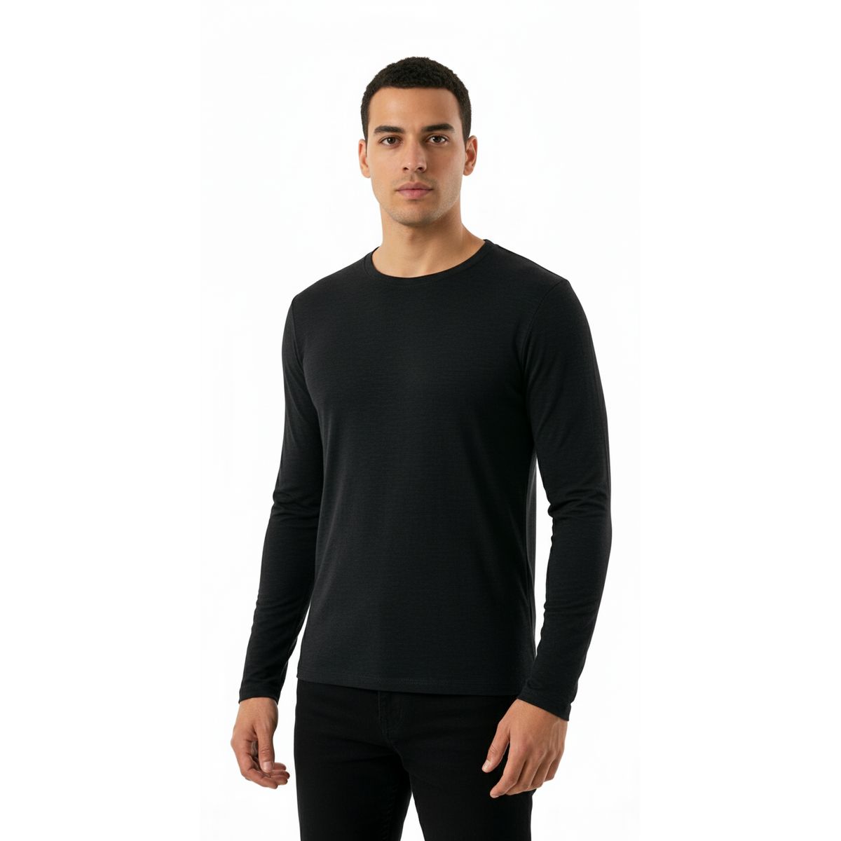 GARSIL - Polera De Cuello Redondo Para Hombre - Primera Capa - Fibra De Bambú
