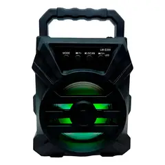 GENERICO - Parlante Portátil Bluetooth Luz Led Puerto Usb Color
