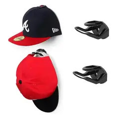 WAKESHOME - Gancho Colgador para Gorras Soporte Adhesivo Invisible Exhibidor Para Jockey