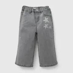 COLLOKY - Jeans estrellas niña gris 6/9M a 4/5A