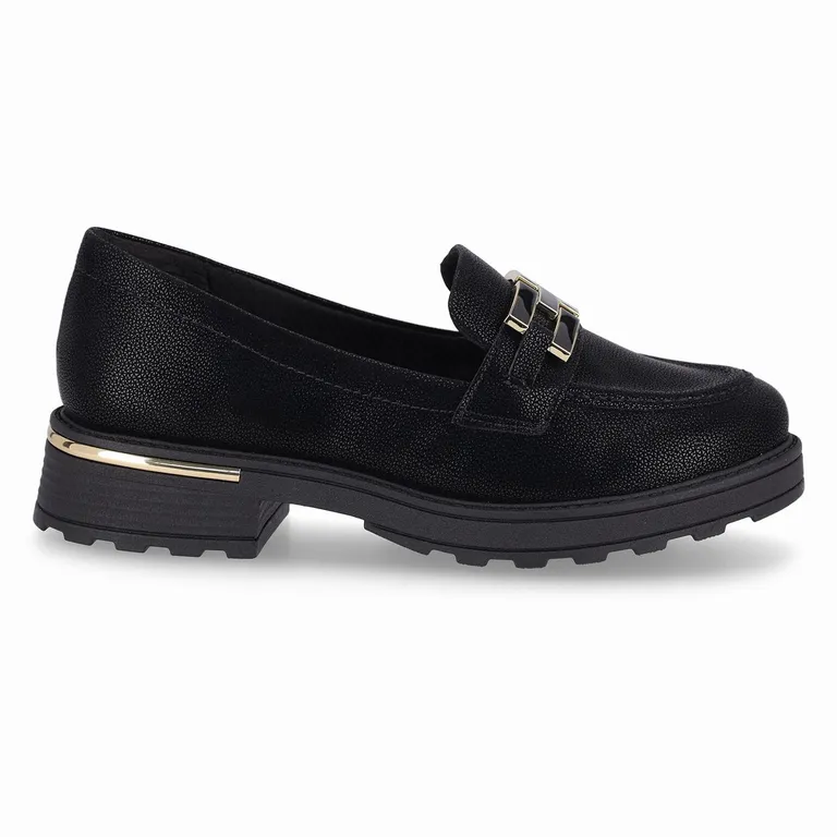 Mocasin Mujer Negro Gisa 002