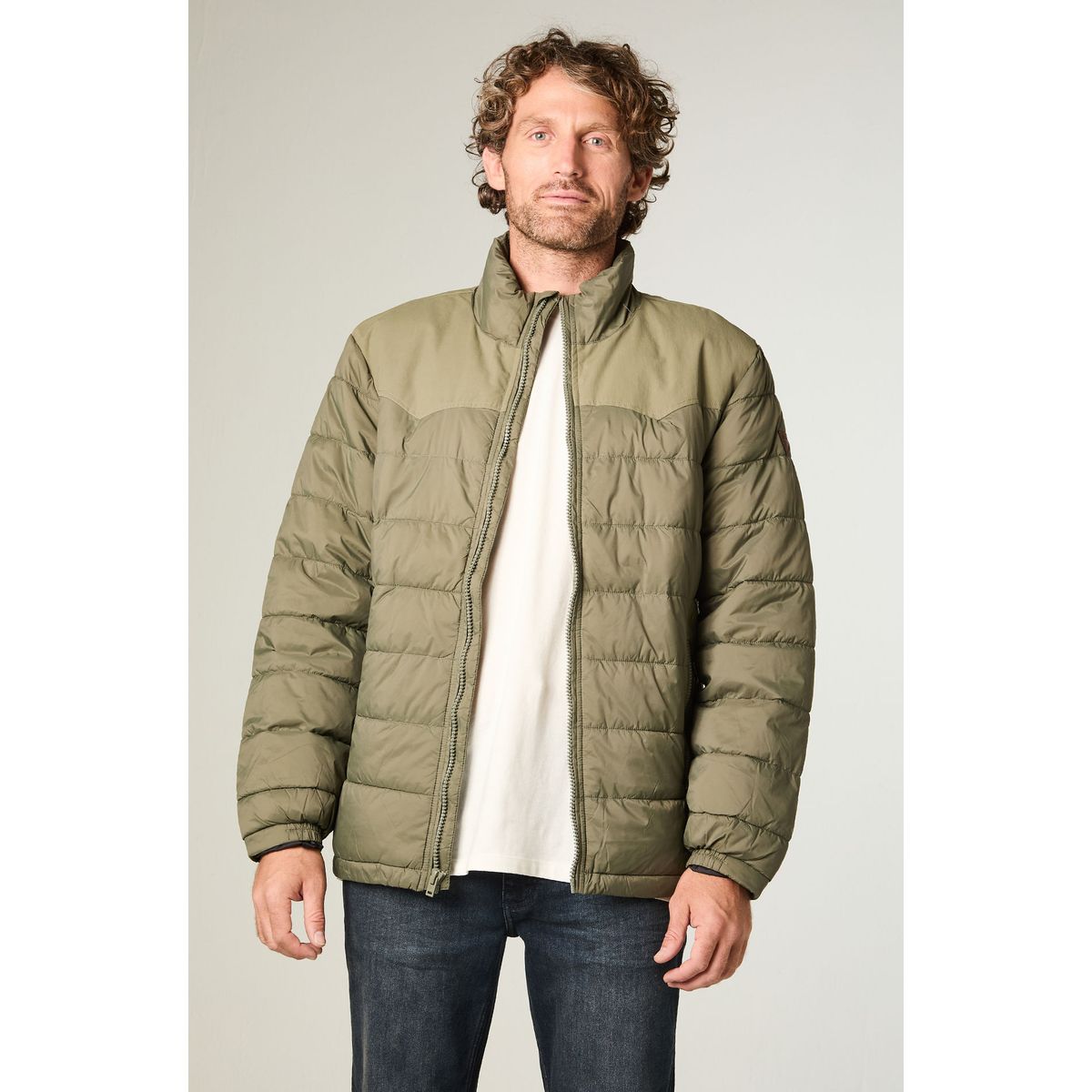 WRANGLER - Chaqueta Hombre Packable Puffer Regular Fit Verde
