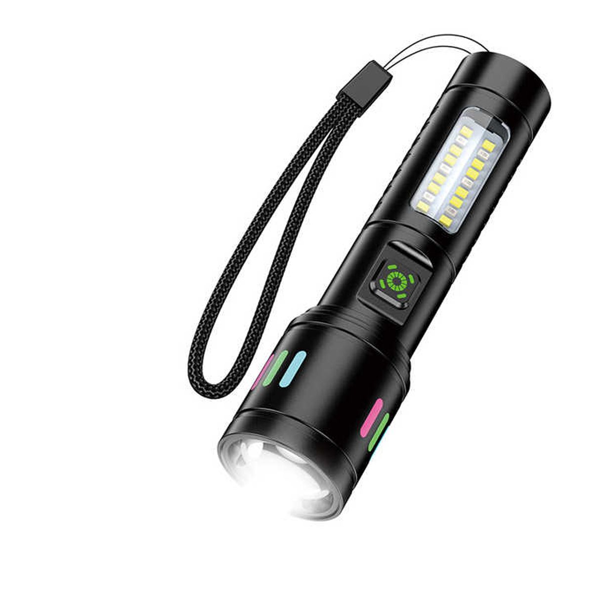 IRM - Linterna Led Recargable Alta Intensidad Carga Usb Tipo C
