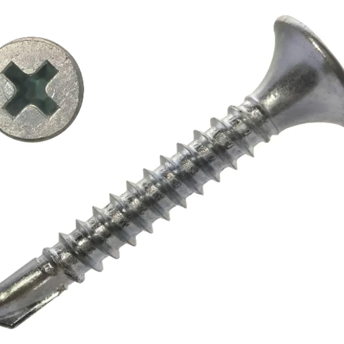 GENERICO - Tornillo Volcanita Punta Broca 6x1 1/4 Pulgadas 1 Kilo 630 Unidades