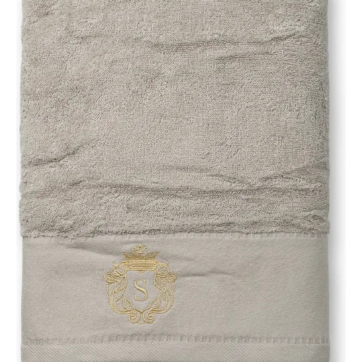 ARMONIA - Toalla Algodón Signature Gris - Bordada - Alta Absorción