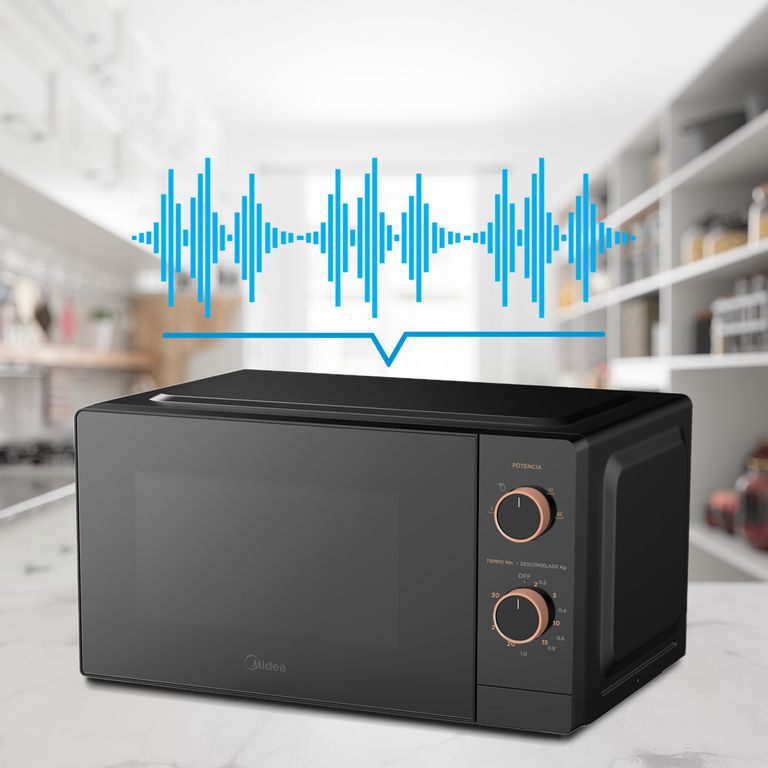 MICROONDAS MECANICO 20L NEGRO