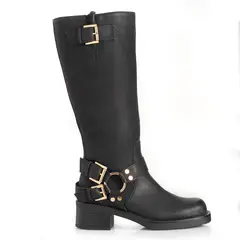 VIA UNO - Bota Mujer WestWinter Mesa Negro