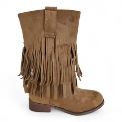 VIA UNO - Botin Mujer WestWinter Silver Camel