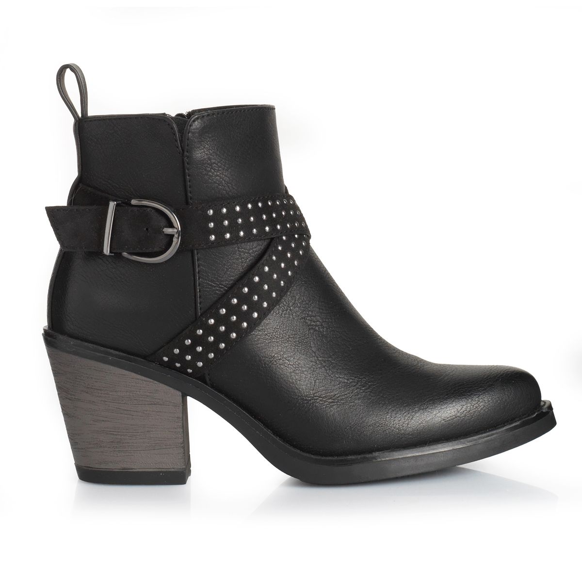 VIA UNO - Botin Mujer Via Uno WestWinter Frosty Negro