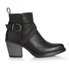 VIA UNO - Botin Mujer WestWinter Frosty Negro