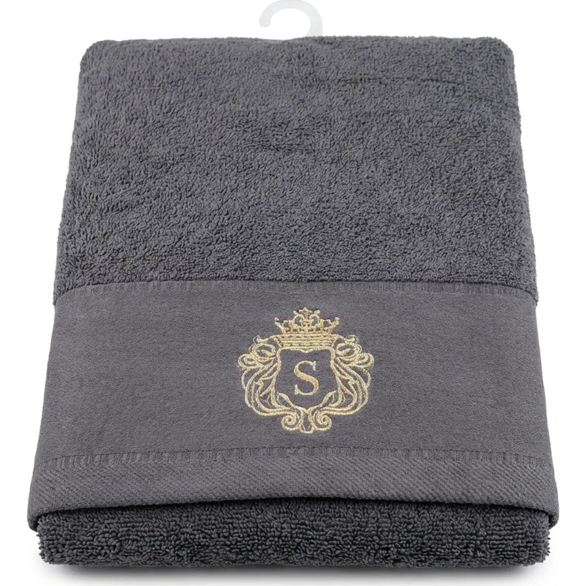 ARMONIA - Toalla Algodón Signature Gris Oscuro - Bordada - Excelente Secado
