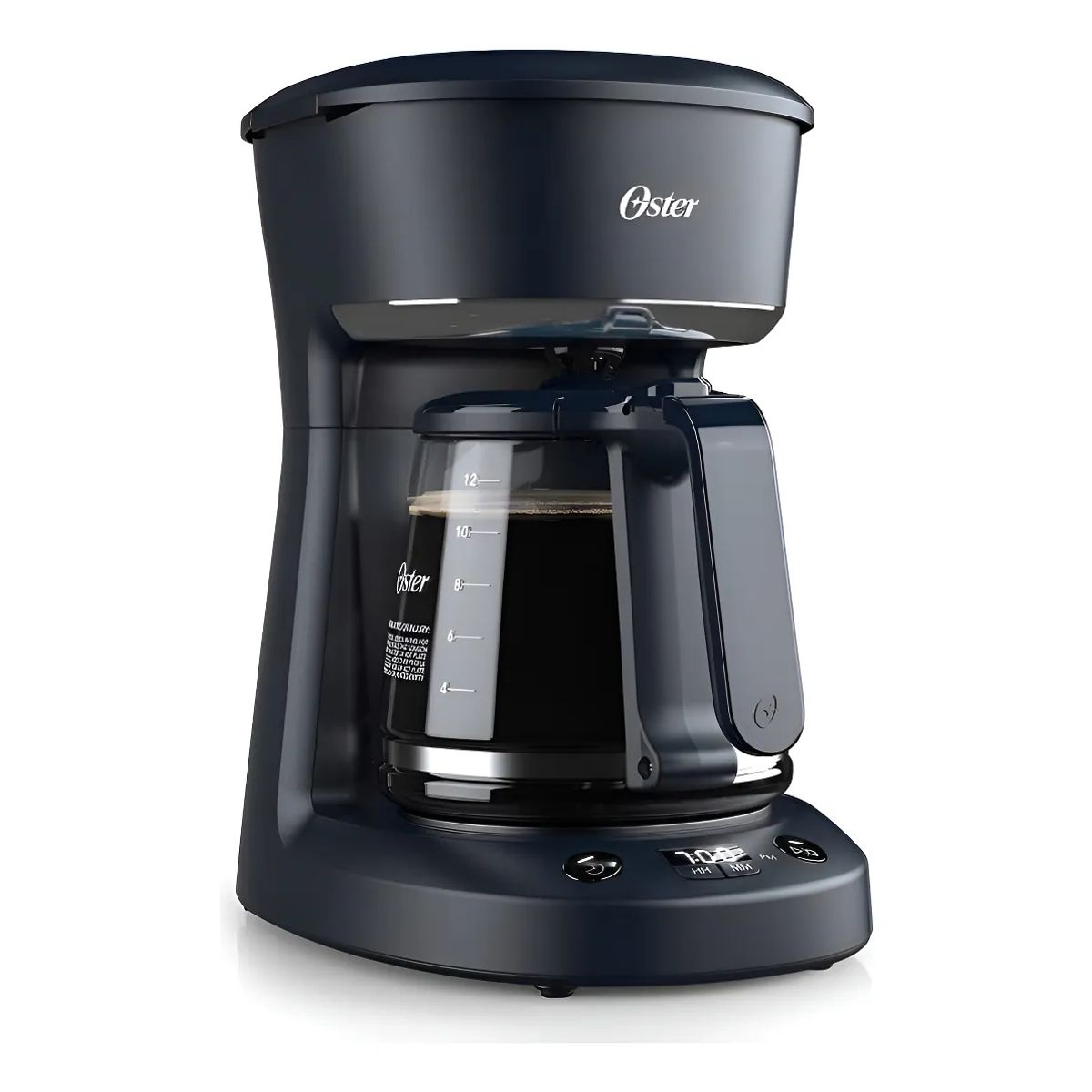 OSTER - Cafetera Oster® 12 Tazas Programable Negra Con Auto Apaga Negro