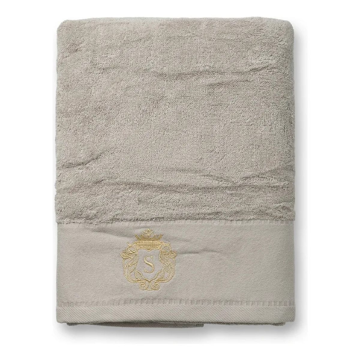 ARMONIA - Toalla Algodón Signature Gris - Bordada - Alta Absorción