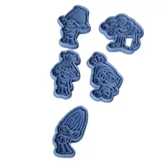 GENERICO - Cortador De Galletas - Trolls (pack 5 Unidades)