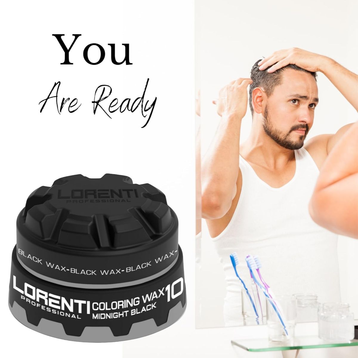 LORENTI PROFESSIONAL - Lorenti Cera para Cabello 10 Pigmento Negro 150ML