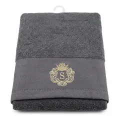 ARMONIA - Toalla Algodón Signature Gris Oscuro - Bordada - Excelente Secado