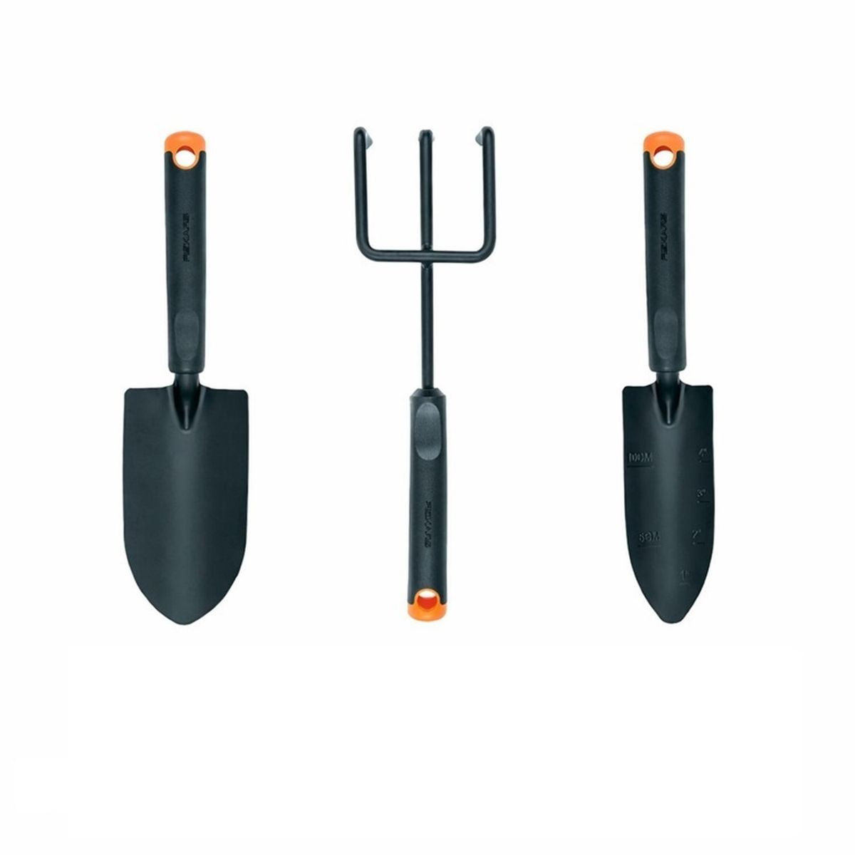 FISKARS - Kit Jardinería Fiskars 3 Piezas Palita Cultivador Trasplantador