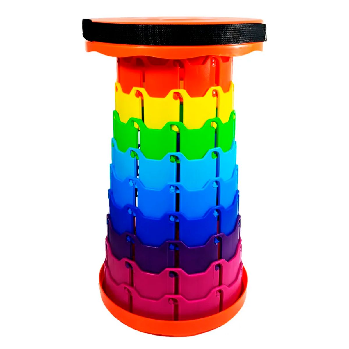 GENERICO - Taburete Plegable Portátil De Plástico Retráctil Silla Colores
