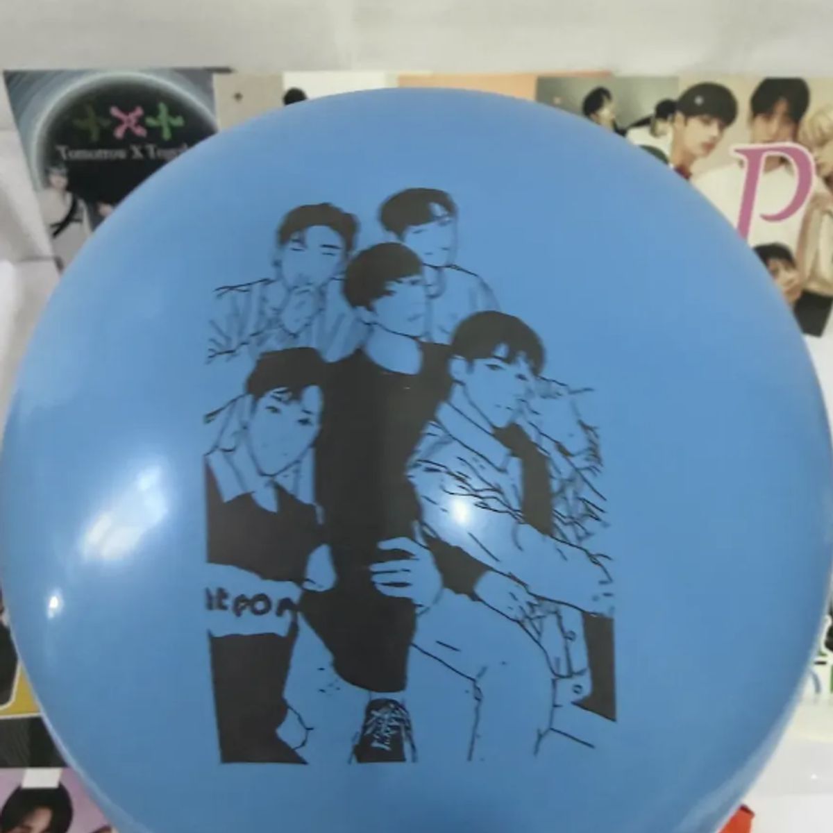 GENERICO - Kit Decoración Cumpleaños Txt Kpop Banner Globos Topper