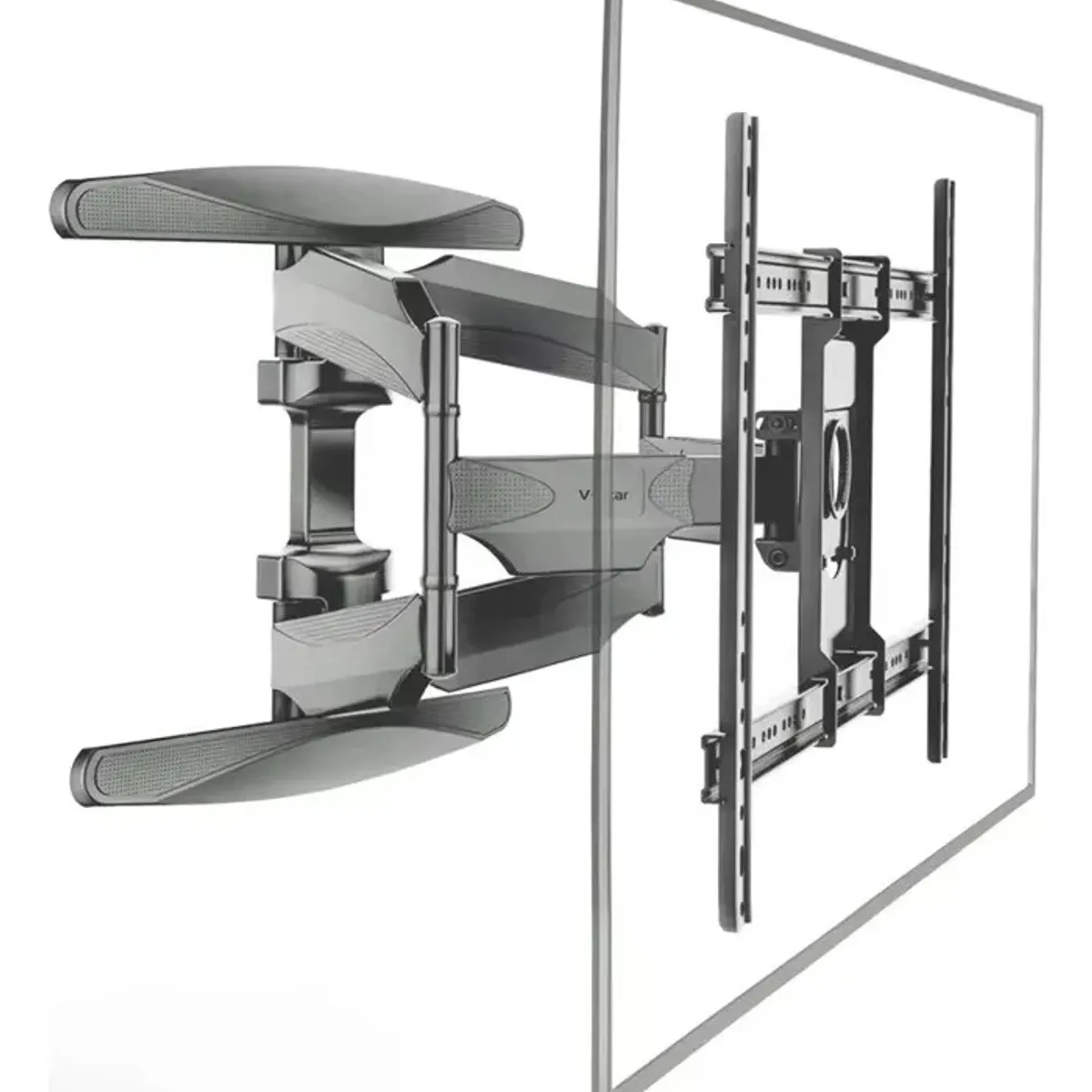 GENERICO - Soporte Tv Pared Pantallas 40 A 80 Pulgadas Doble Brazo Negro