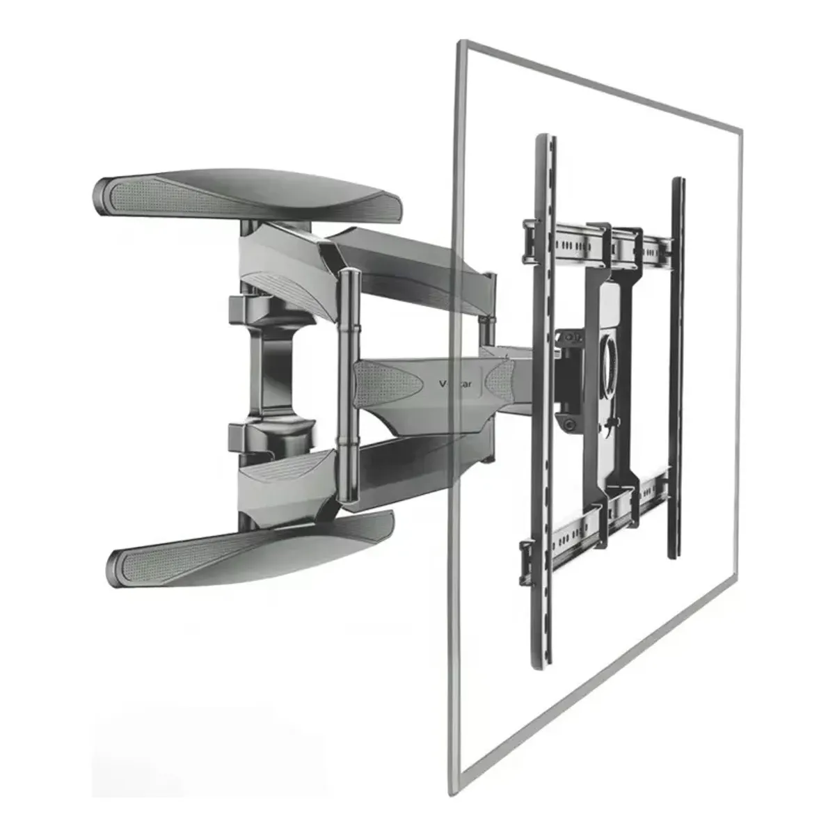 GENERICO - Soporte Tv Pared Pantallas 40 A 80 Pulgadas Doble Brazo Negro