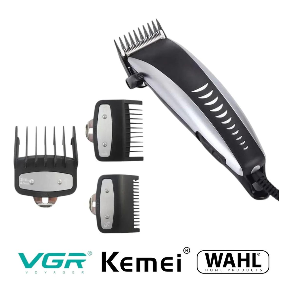 GENERICO - Guías de Corte para Máquina de Afeitar 3 Piezas Tallas 15mm-3mm-6mm