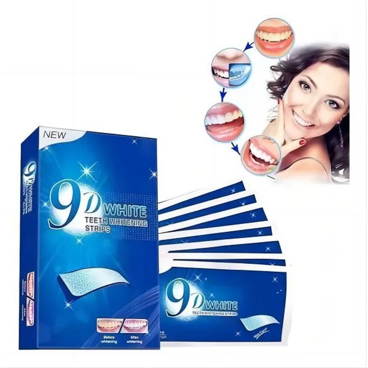 GENERICO - Tiras Blanqueadoras de Dientes Enamel Safe 3 Días