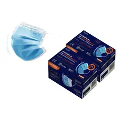 GENERICO - Mascarilla Desechable Triple Capa Nanopartículas Antibacterianas