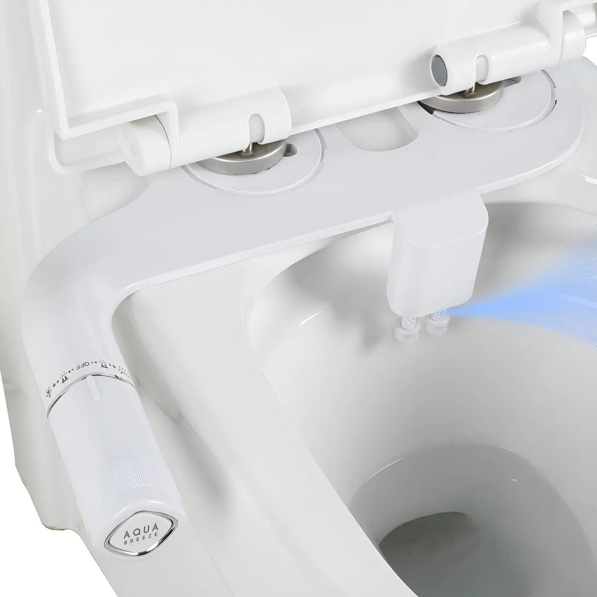 GENERICO - Bidet Para WCInodoro Ajustable Blanco Compatibilidad Universal