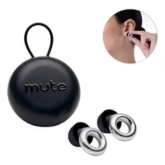 GENERICO - Tapones Auditivos Antiruido Silicona Ajustables Negros