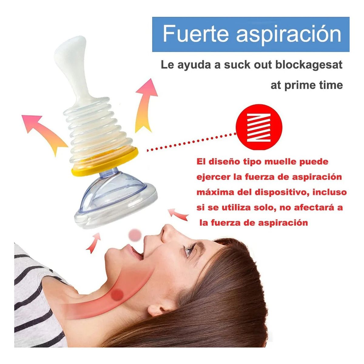 GENERICO - Dispositivo De Succión Manual Para Eliminación De Obstrucciones