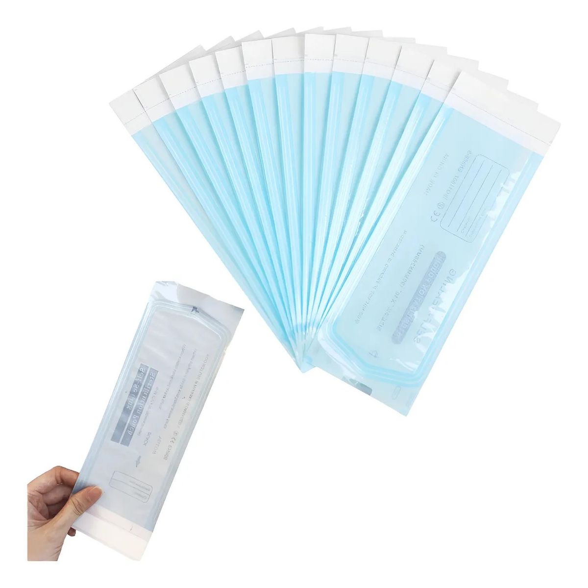 GENERICO - Bolsas de Esterilización Autoadhesivas 90mm x 260mm