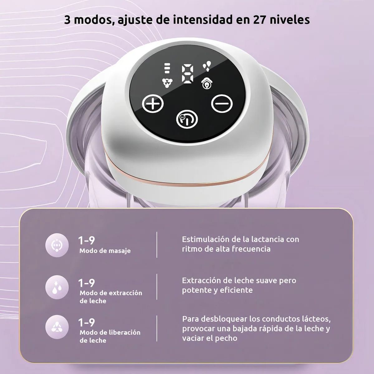 GENERICO - Extractor De Leche Eléctrico Portátil Silicona BPA Free