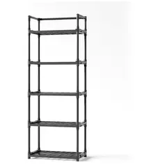 GENERICO - Organizador Estante De Baño Cocina Multiuso Hogar Negro 5