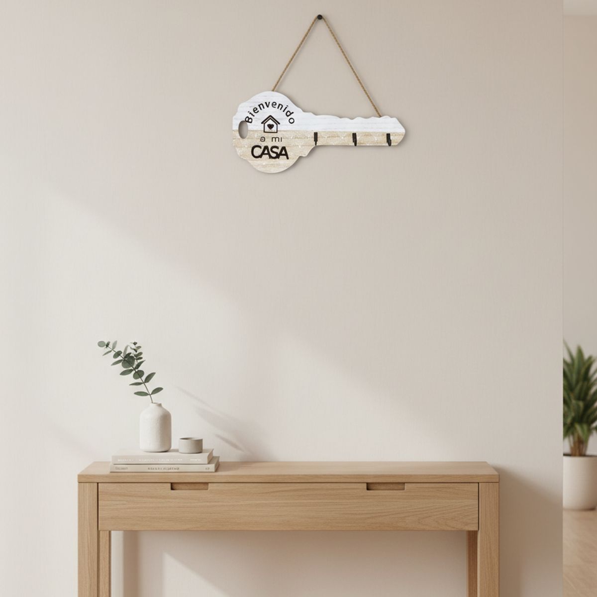 GENERICO - Porta Llaves De Madera Decorativo