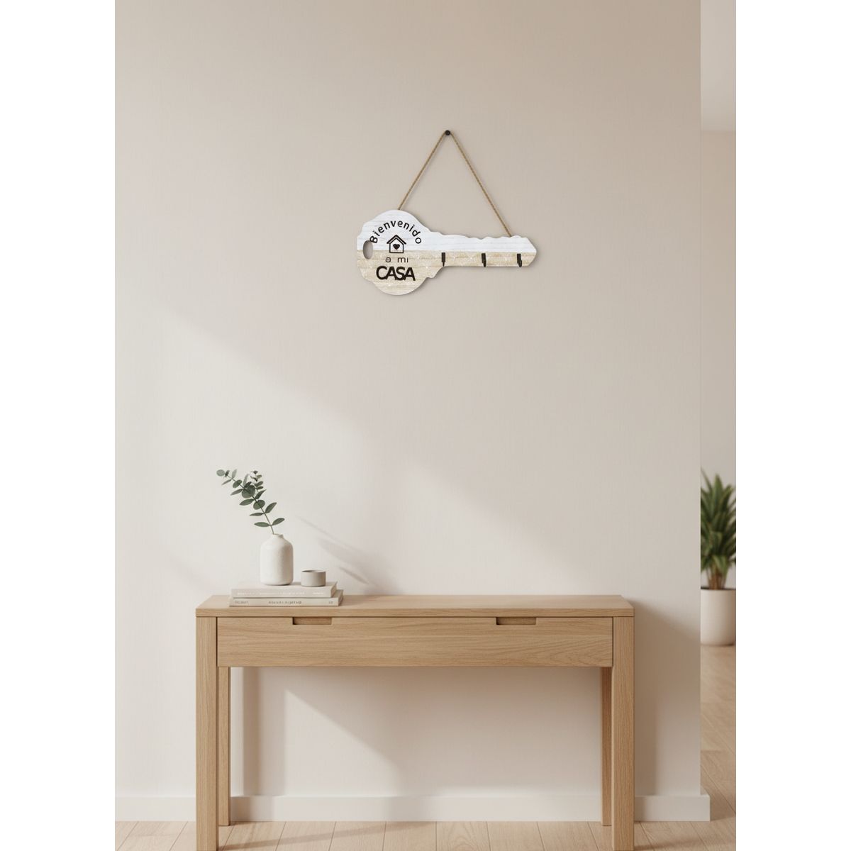 GENERICO - Porta Llaves De Madera Decorativo