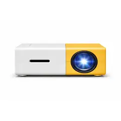 IRM - Proyector Portatil HD 1080p Compatible Mini YG300 600 Lumenes HDMI USB AV Cine en Casa