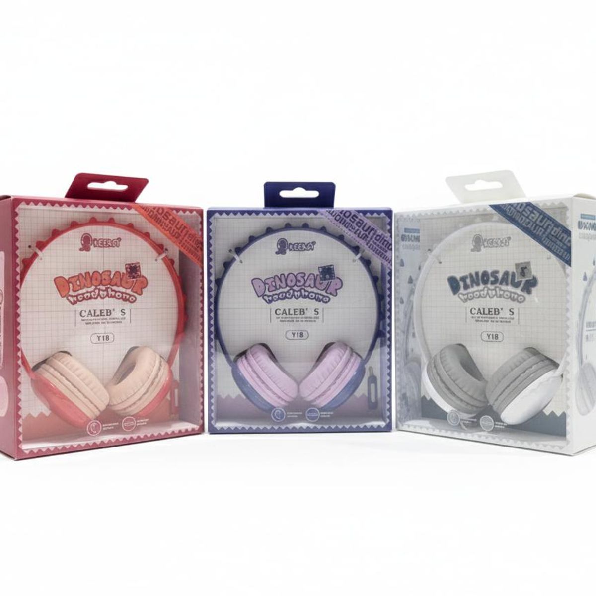 GENERICO - Audífonos Kids Dinosaurio Y18 con Micrófono y Sonido Estéreo - Diseño Ergonómico