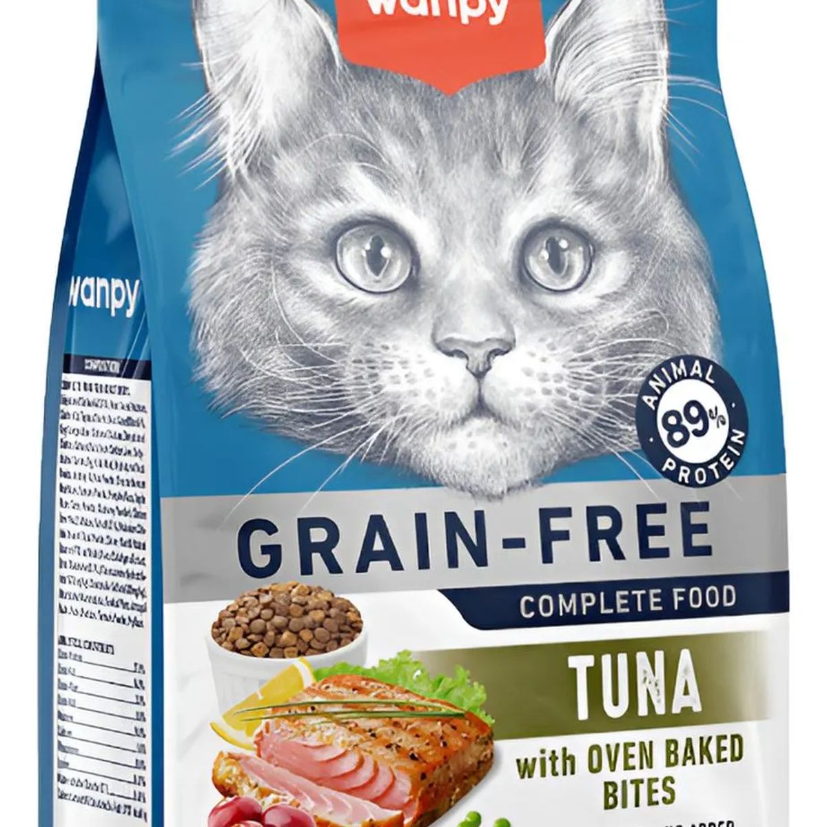 SNAK - Wanpy Alimento Gato Adulto Grain Free Atun 1.5kg - Azul