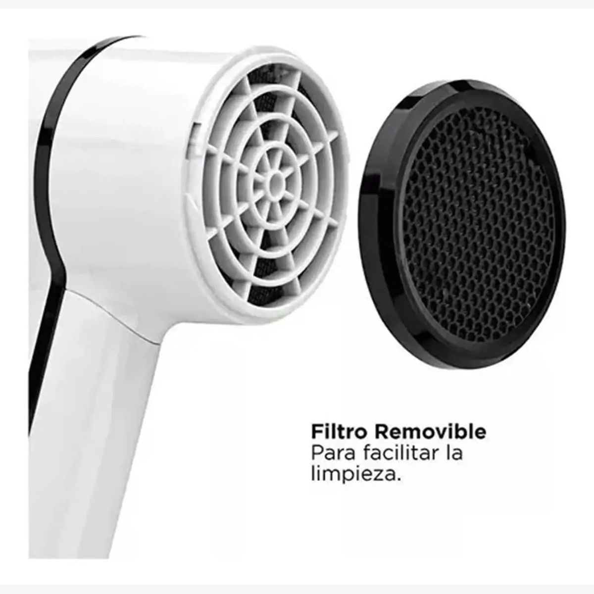 REVLON - Secador Pelo Compacta Revlon 5296-la2 Crystal Blanco 2000w