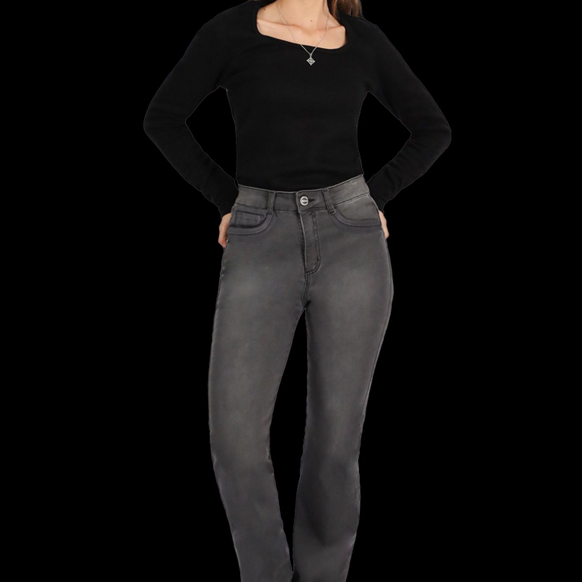 DIVINO JEANS - Jeans Carla IV Gris Divino Jeans
