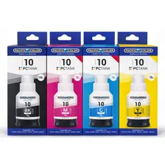 GENERICO - Pack 4 Tintas Alternativas Gi-10 Compatibles Pixma G6010