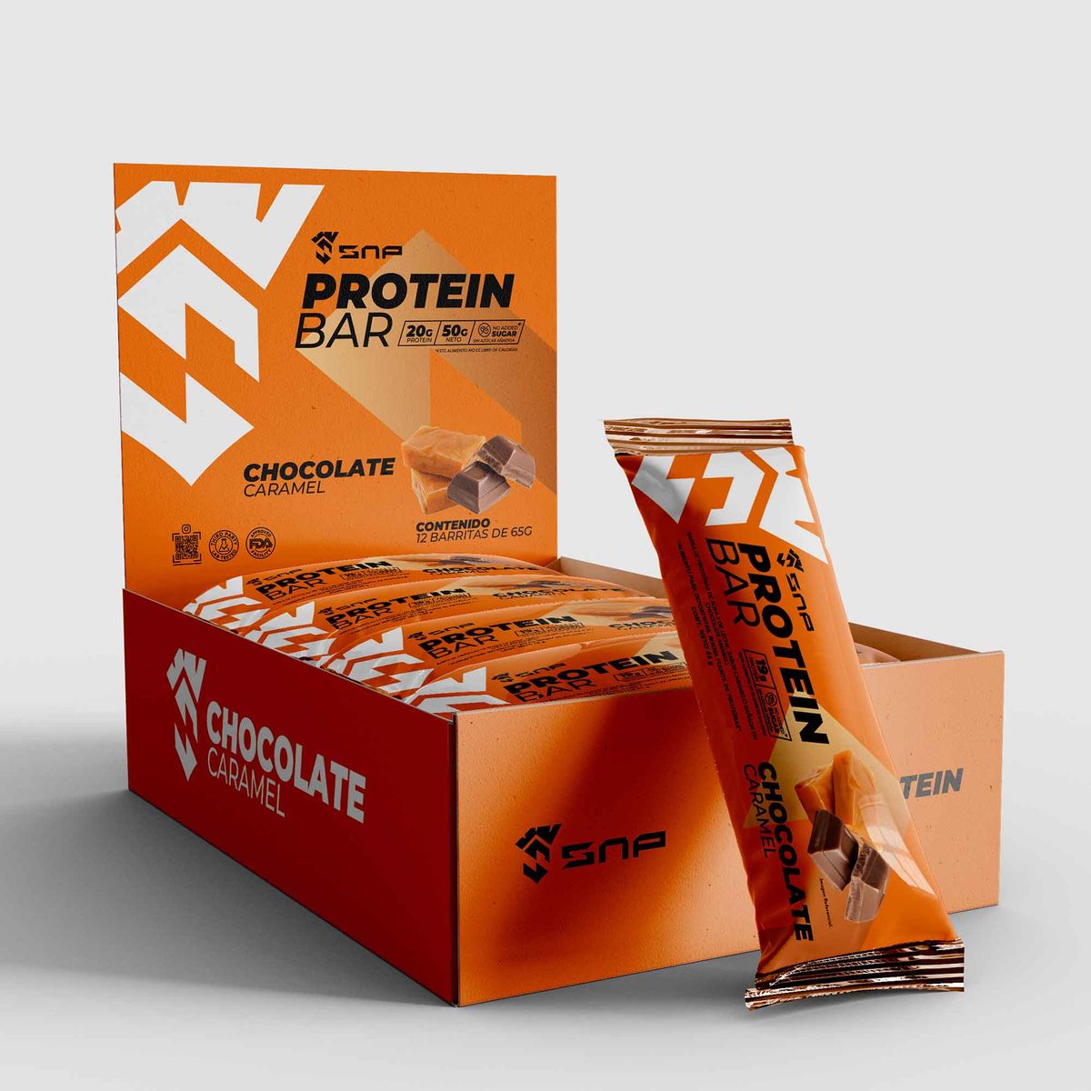 SNP NEW POWER - Protein Bar Chocolate Caramelo 55gr