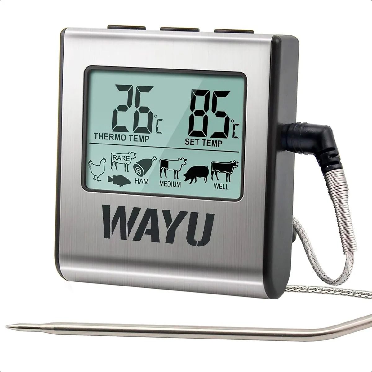 WAYU - Termometro Para Carne Termómetro Digital Wayu Termometro De Cocina